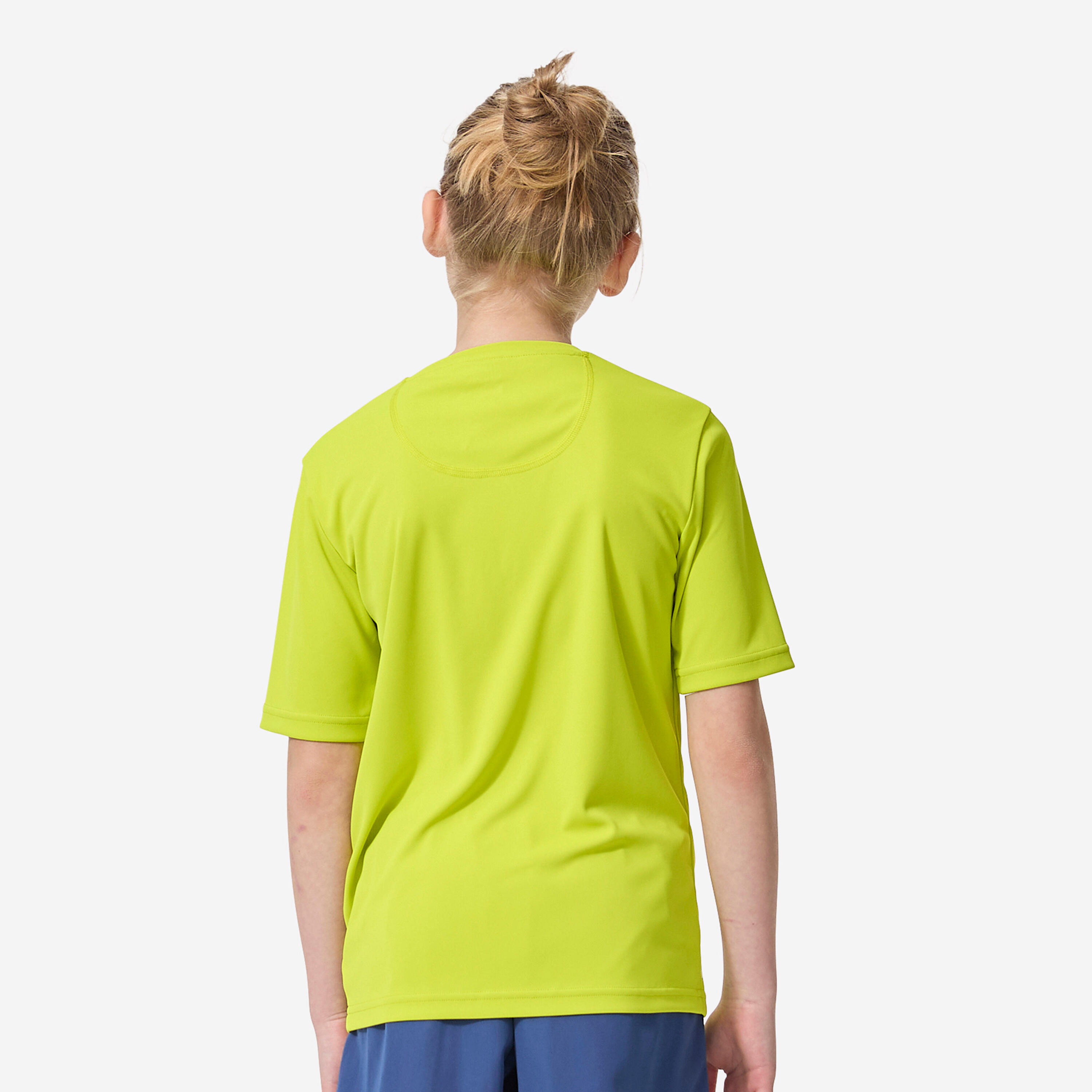Uv-shirt kind geel 3/4