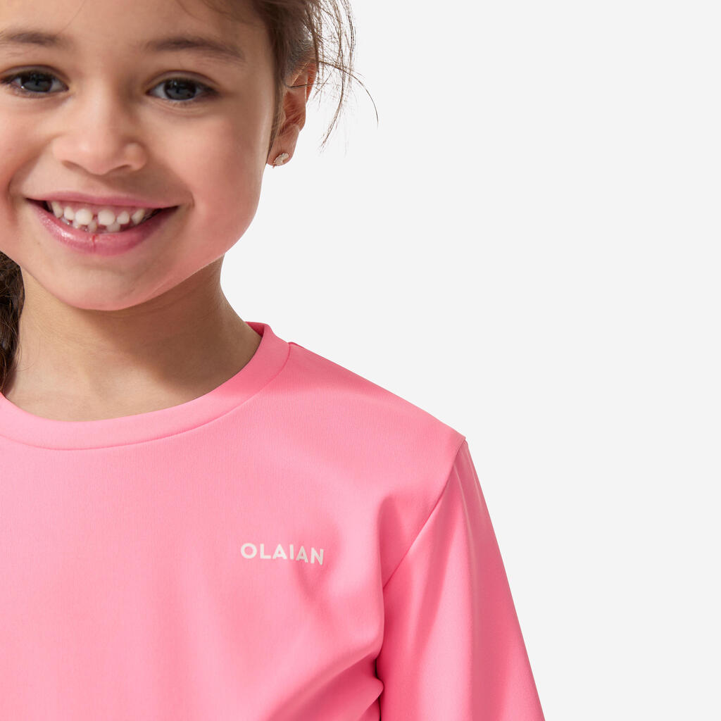 Playera Solar Anti-UV Niños Rosa