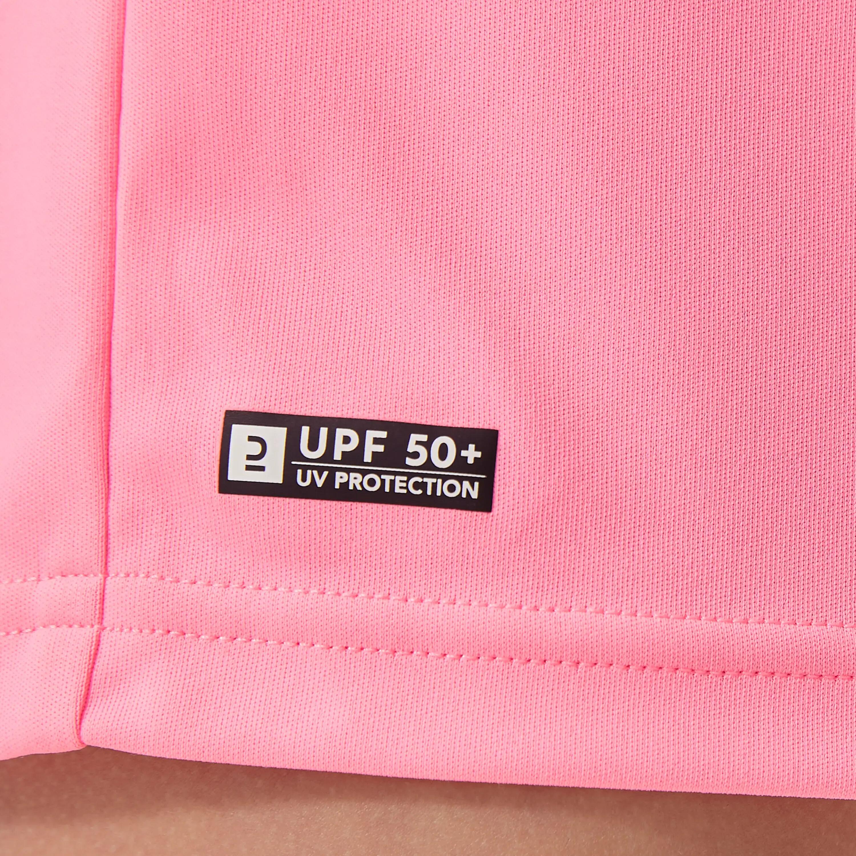 Water tee shirt anti uv enfant rose 7/16