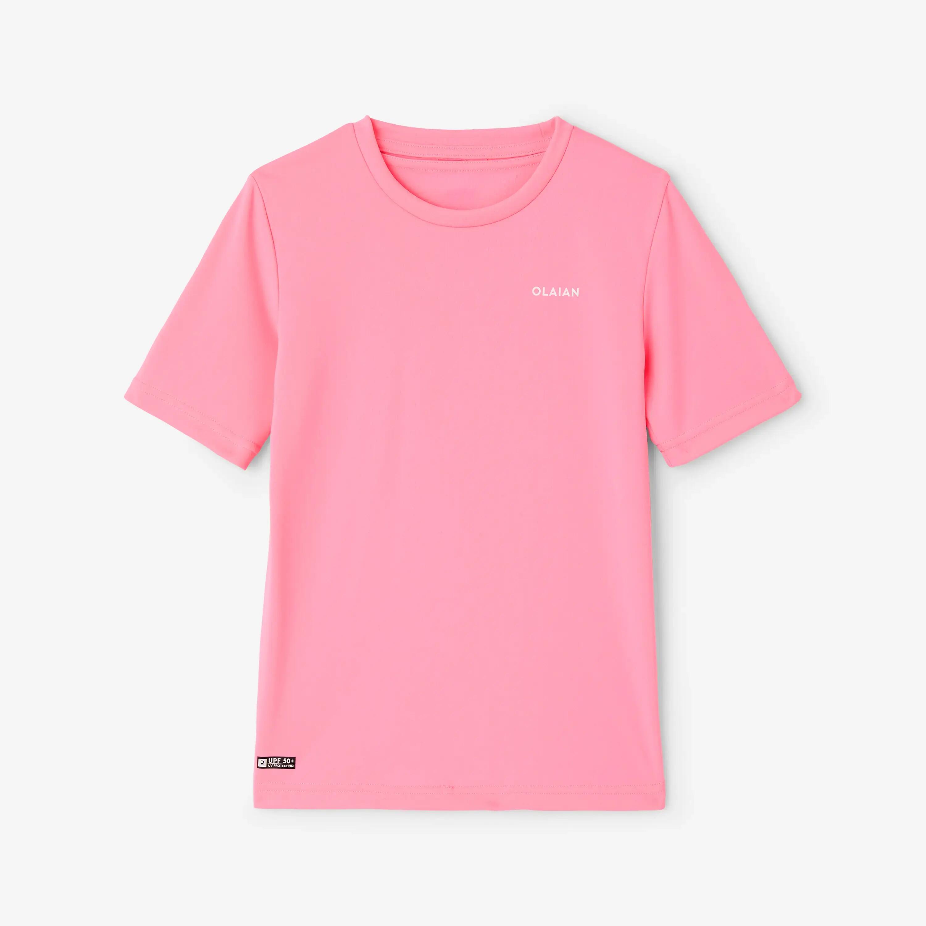 Water tee shirt anti uv enfant rose 5/16