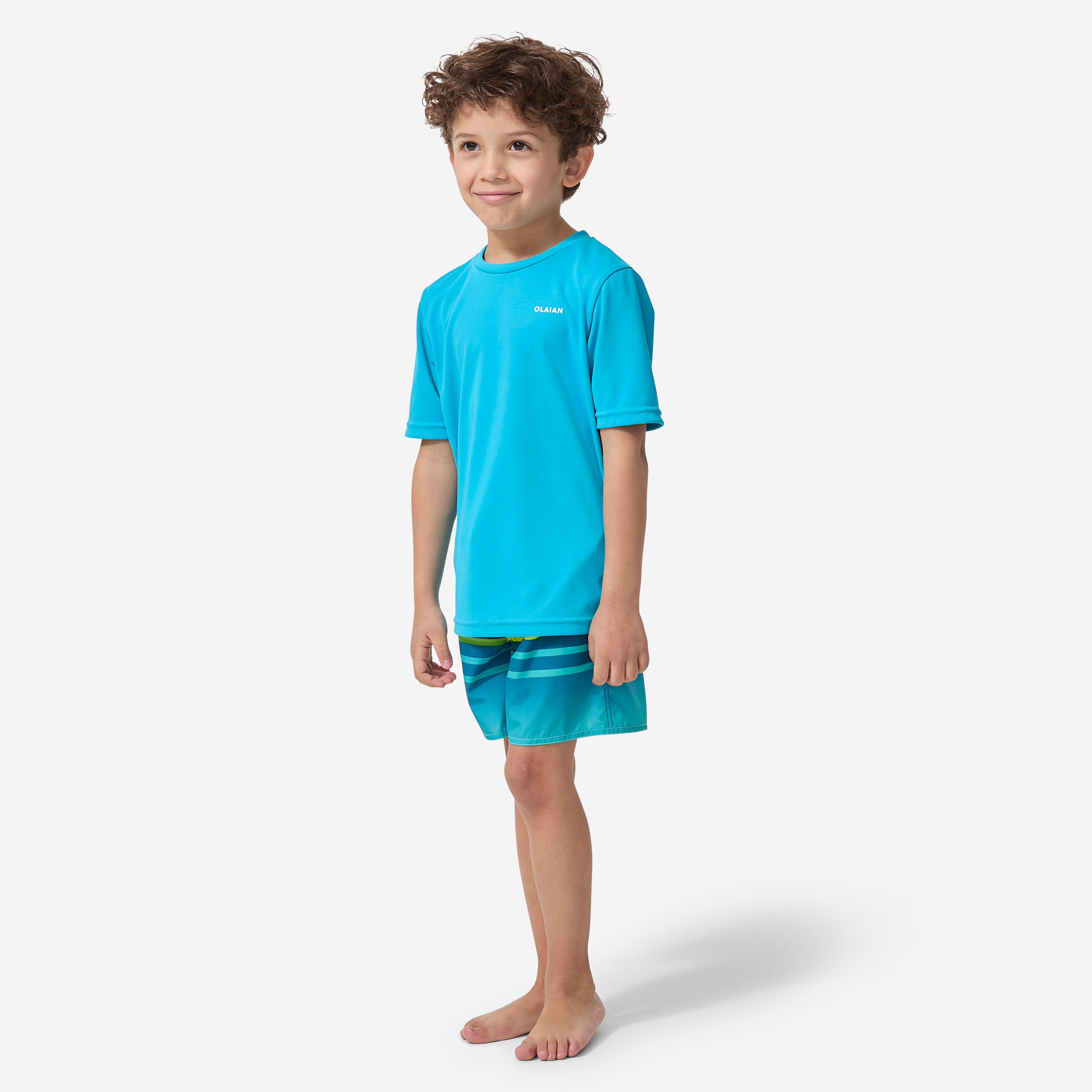 Kids’ Surfing UV Protection Water T-Shirt - Sky Blue