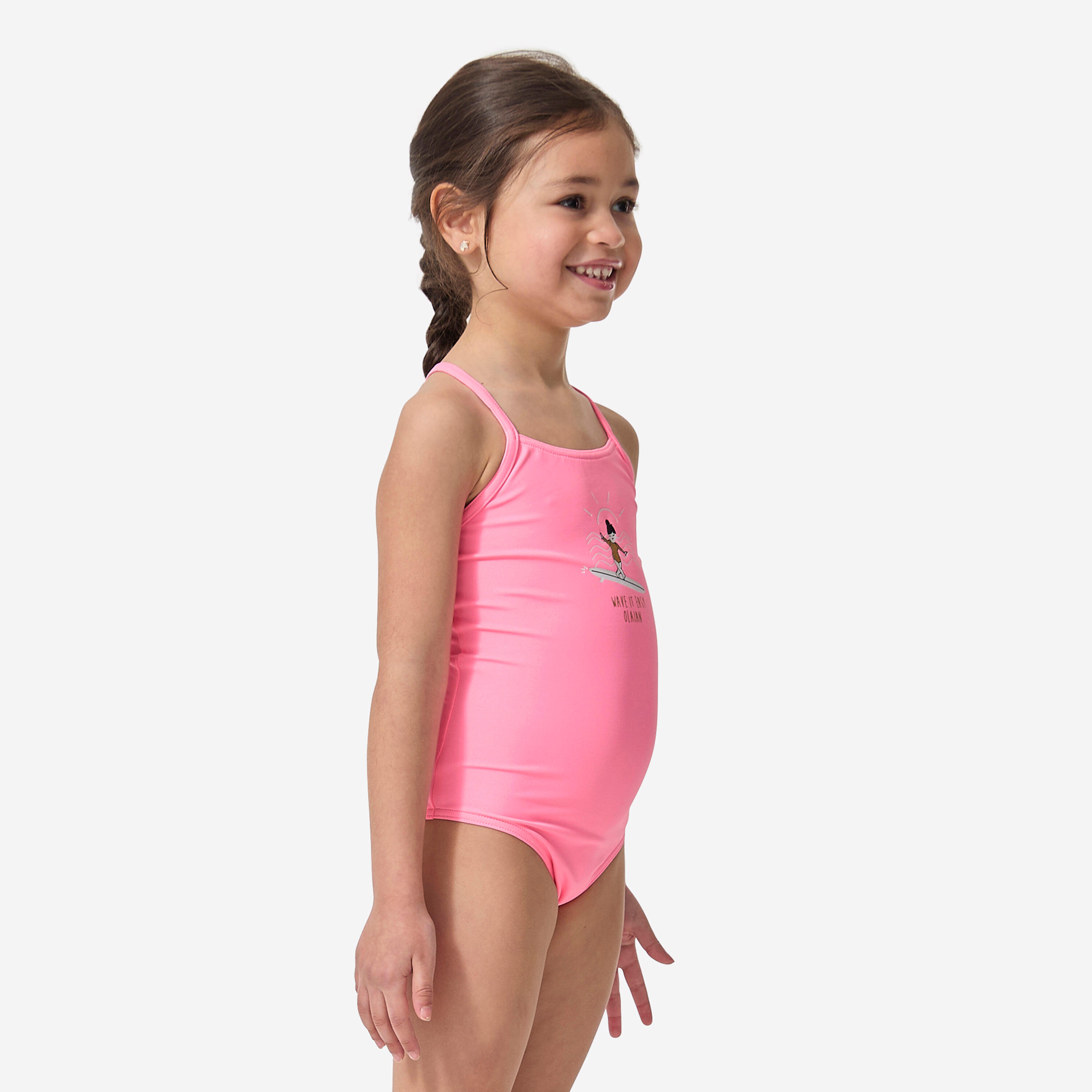 Costume intero bambina 100 rosa 7/8