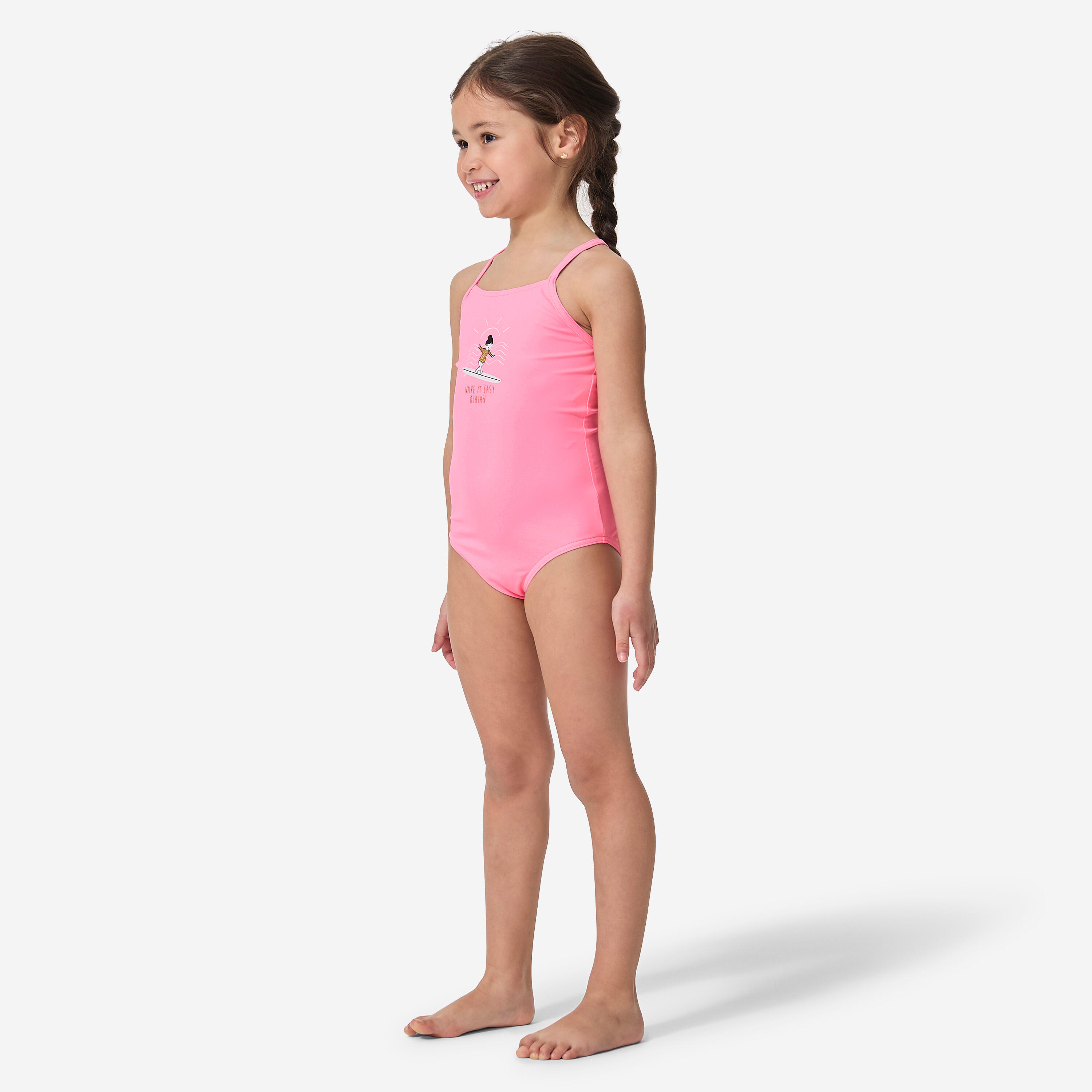 Costume intero bambina 100 rosa 5/8