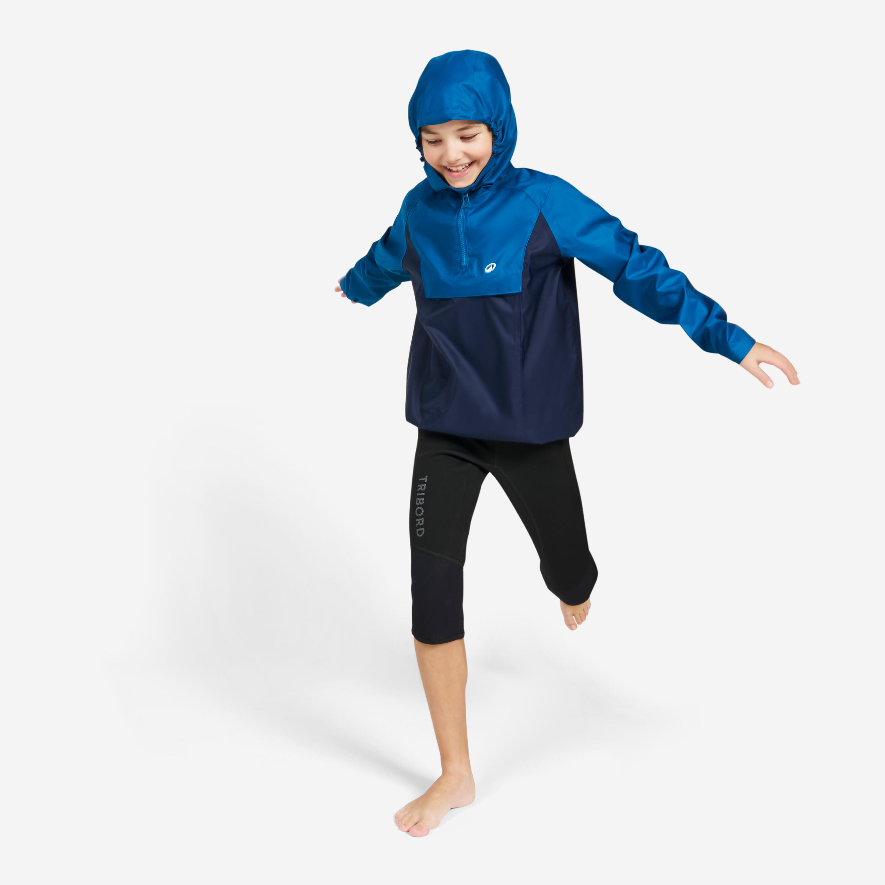 Winddichte spraytop 100 voor kinderen blauw 10/10