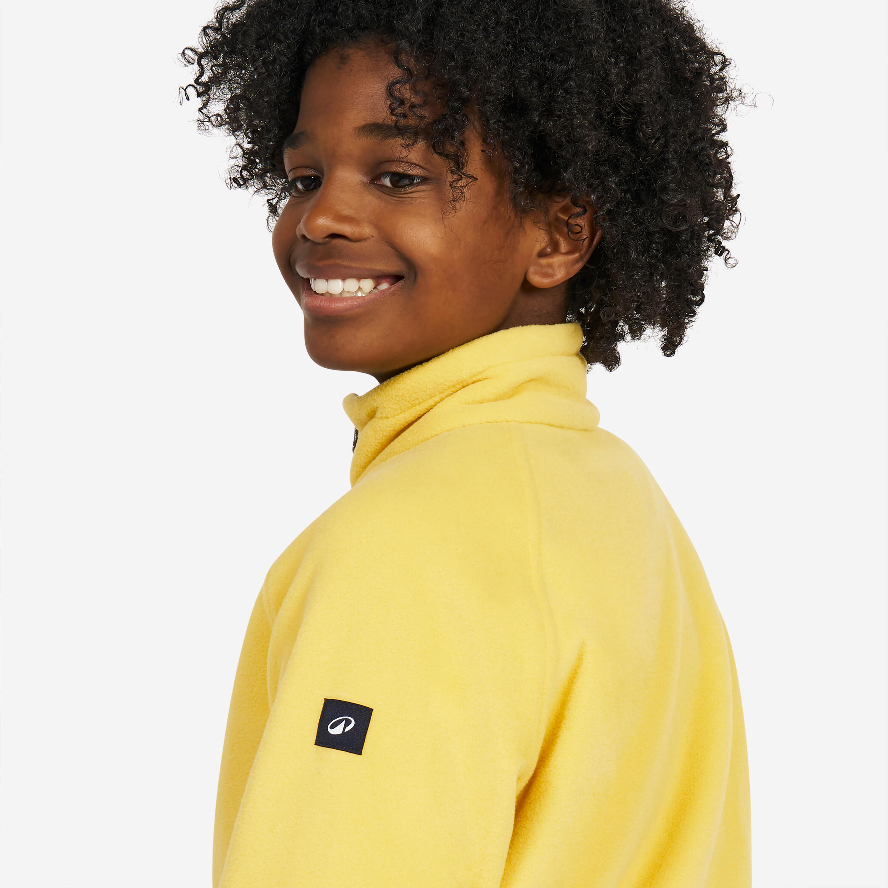 Warme fleece voor zeilen meisjes Sailing 100 geel 5/8