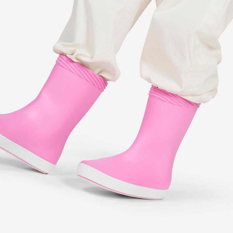 Bottes de pluie pour la voile enfant, 100 rose