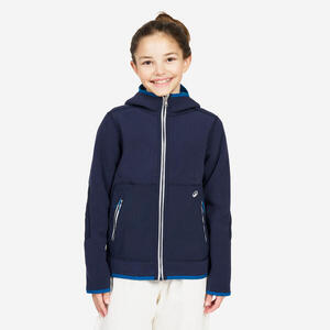 Chaqueta Polar Vela Sailing 500 Niños Azul Marino-Azul Cálida Reversible