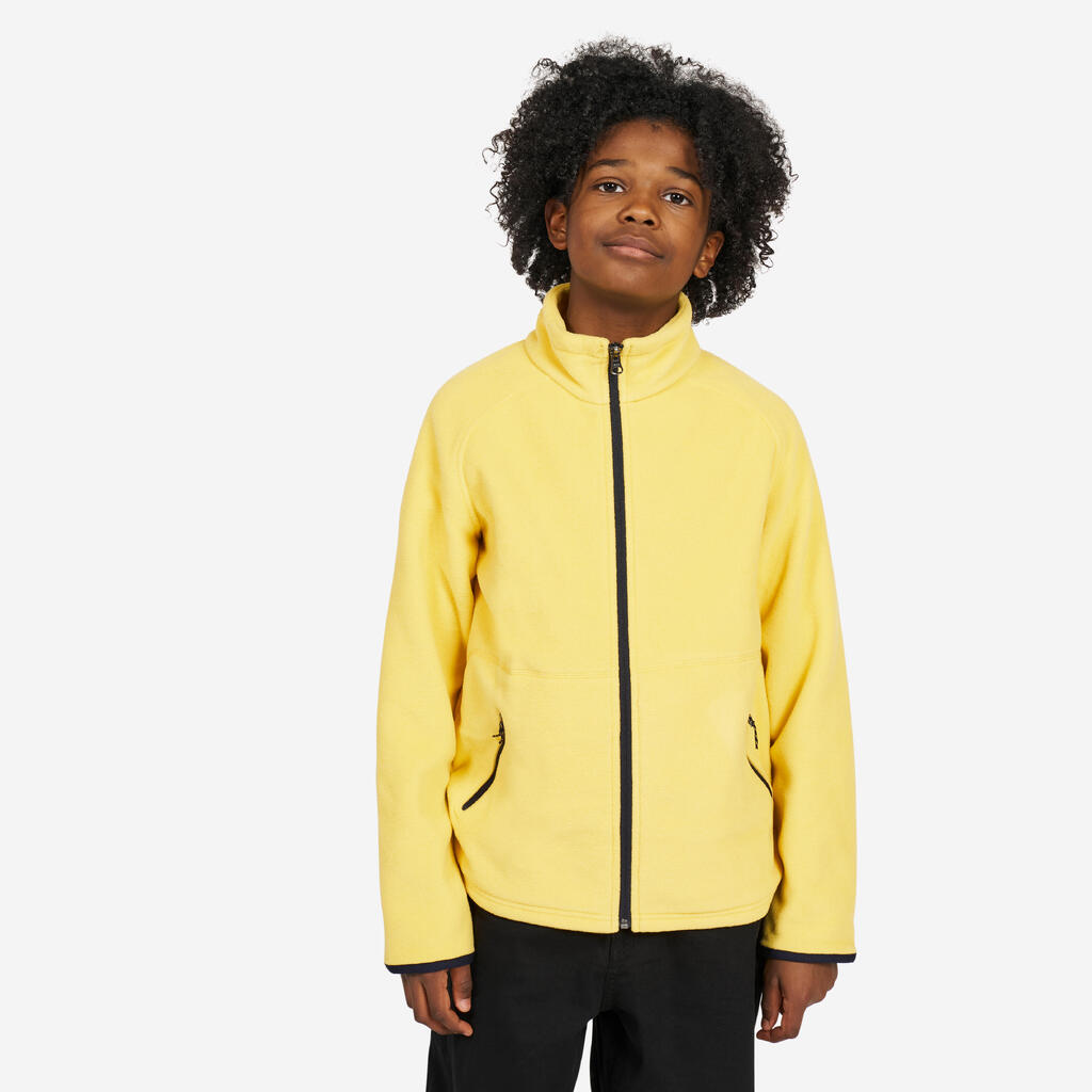 Kids' Warm Fleece Sailing Jacket Sailing 100 Boys Girls Yellow