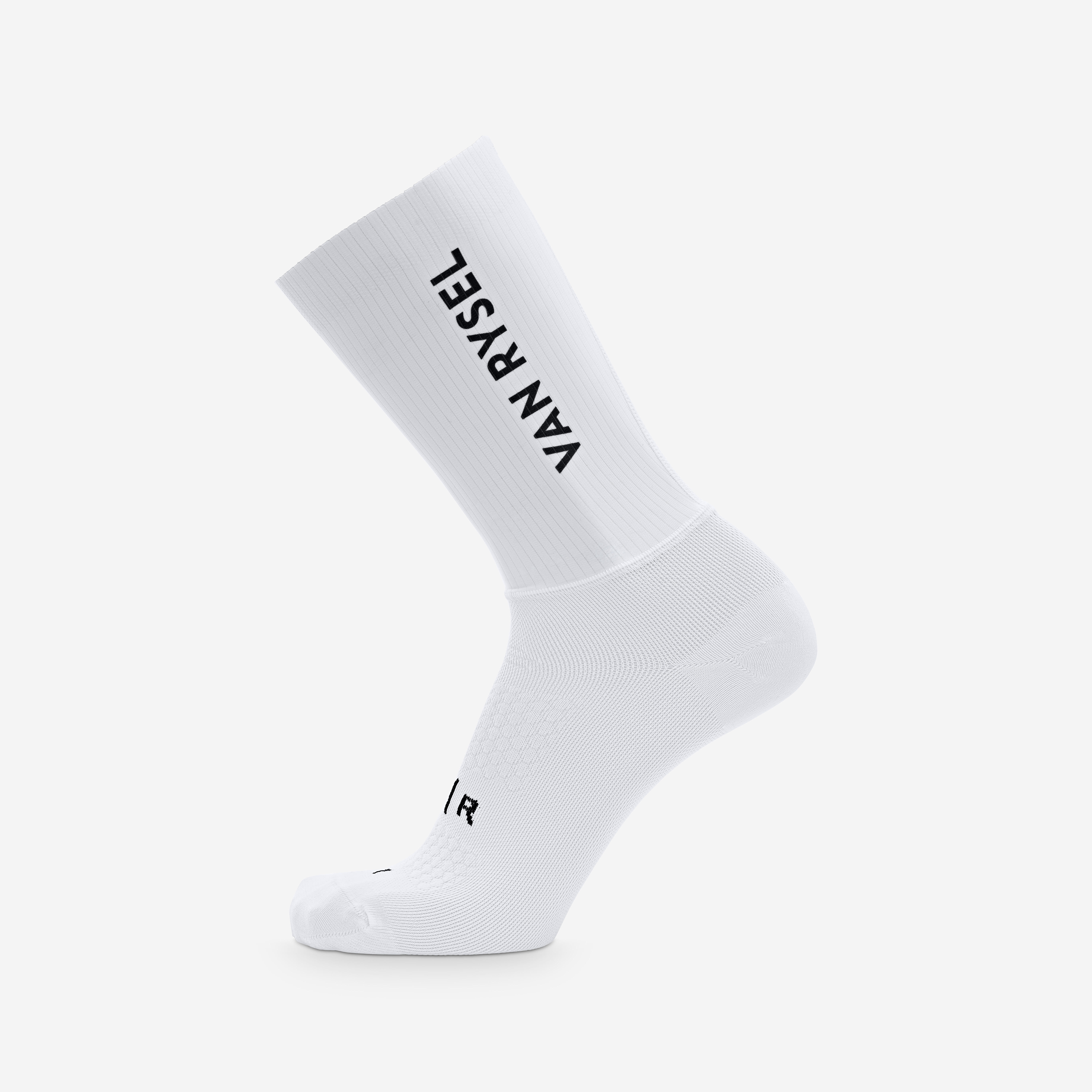 Decathlon UK VAN RYSEL Rcr R Road Cycling Socks - White | FREE Click & Collect at Stores and Asda. 365 Days return available.