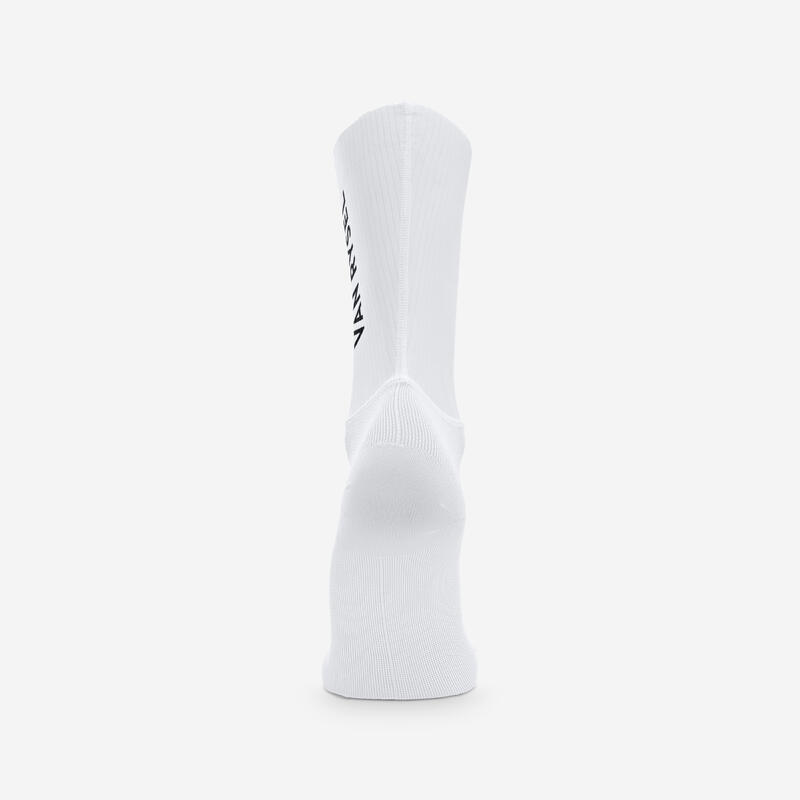Chaussettes vélo route RCR R blanc