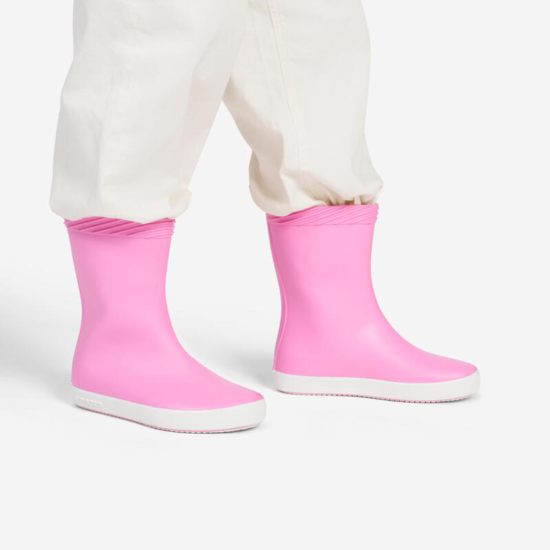 Bottes de pluie pour la voile enfant, 100 rose