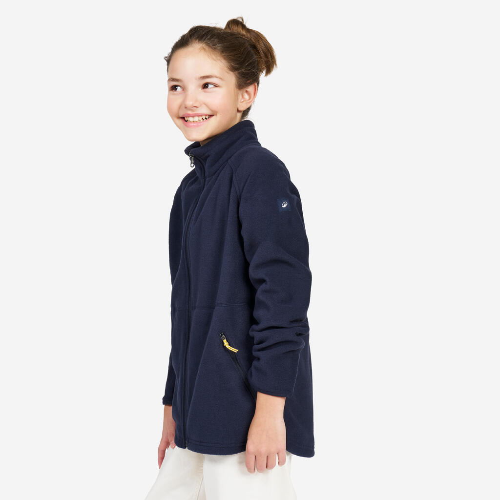 Veste polaire de voile chaude enfant - Sailing 100 bleu noir