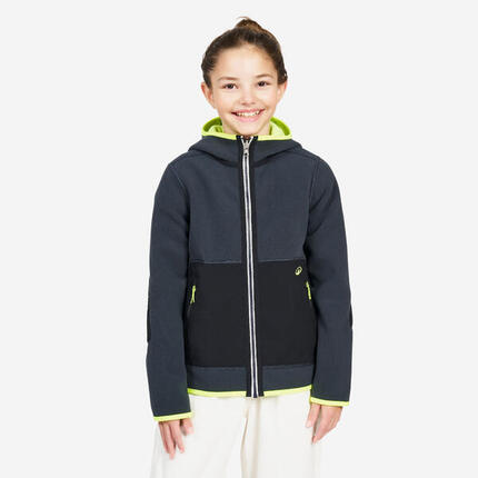 Veste polaire de voile, chaude et réversible, enfant, 500, bleu navy /bleu