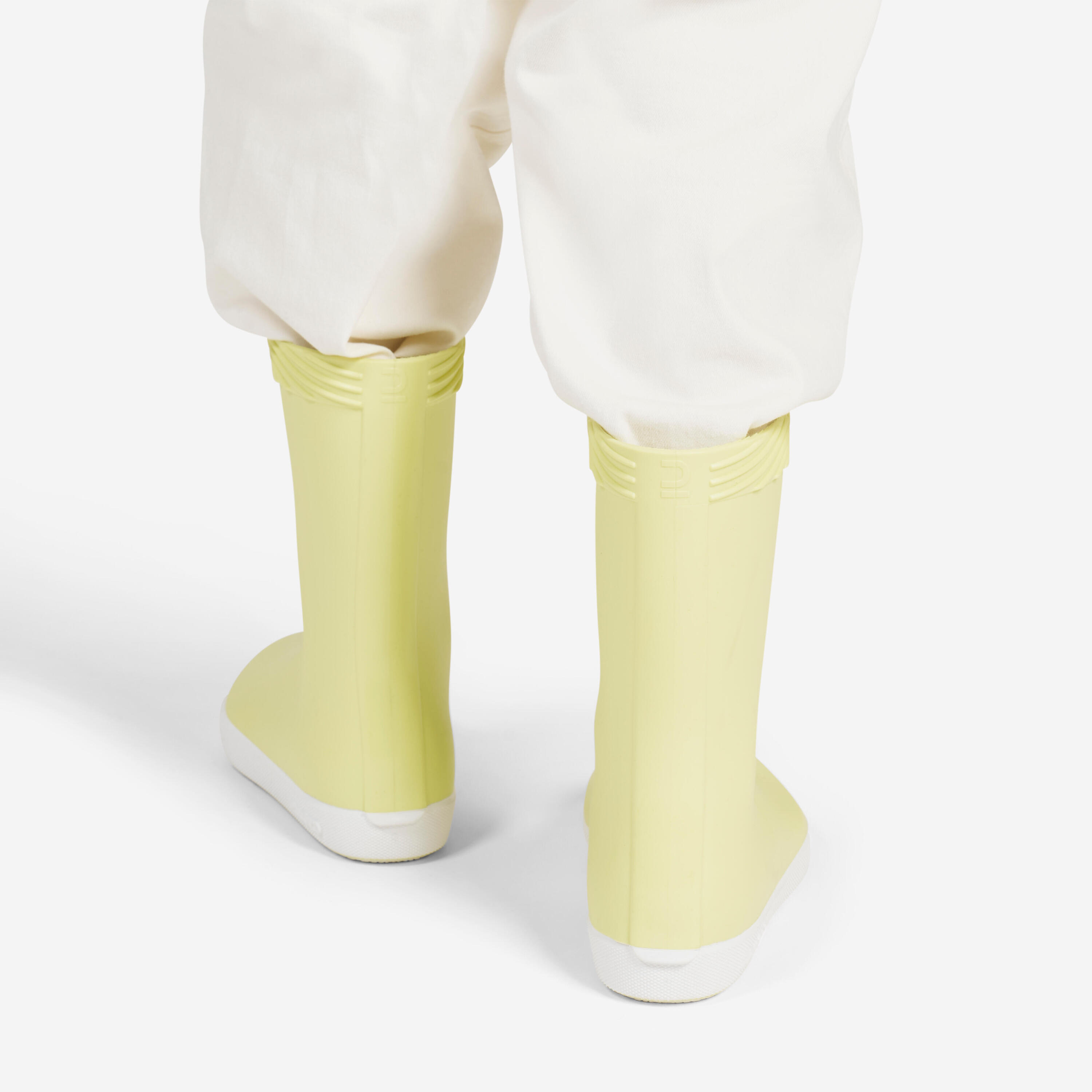 Regenlaarzen voor kinderen 100 citroengeel 4/4