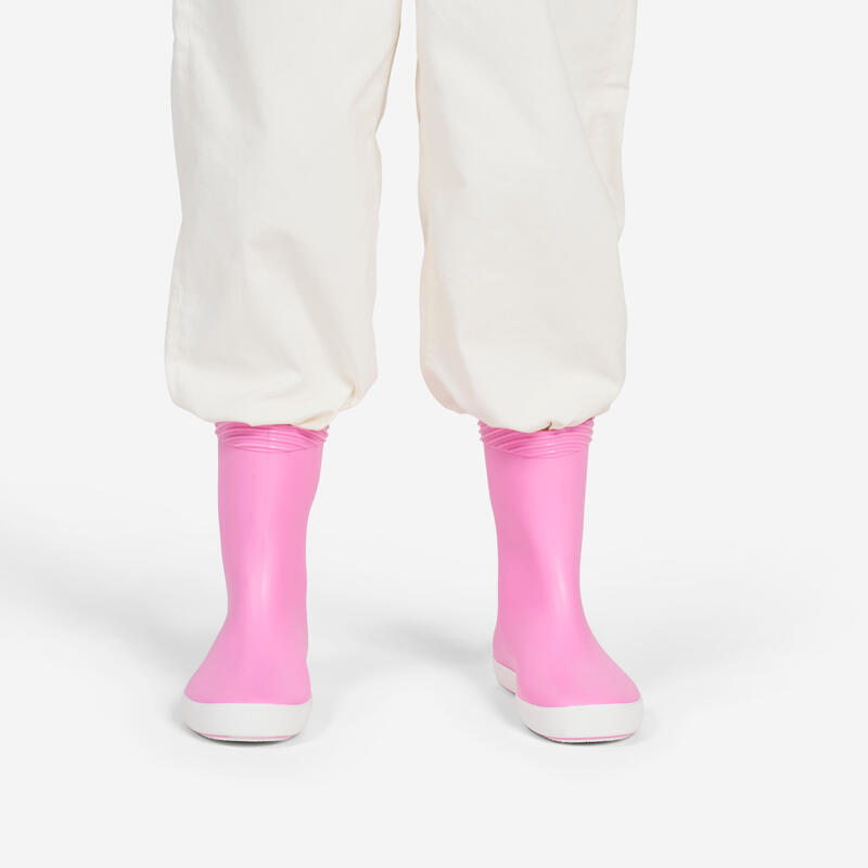 Bottes de pluie pour la voile enfant, 100 rose