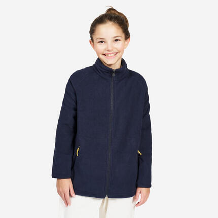 Veste polaire de voile chaude enfant - Sailing 100 bleu noir