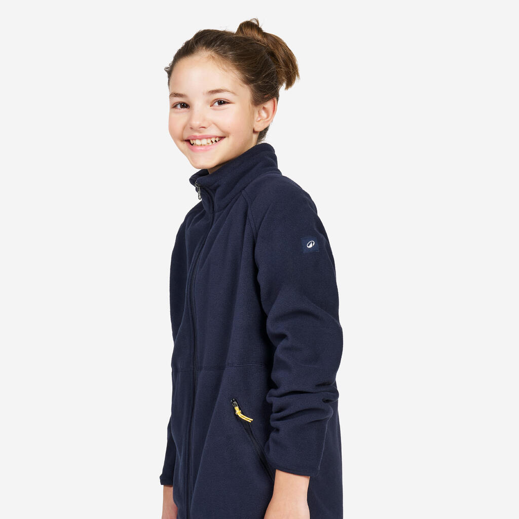 Veste polaire de voile chaude enfant - Sailing 100 bleu noir