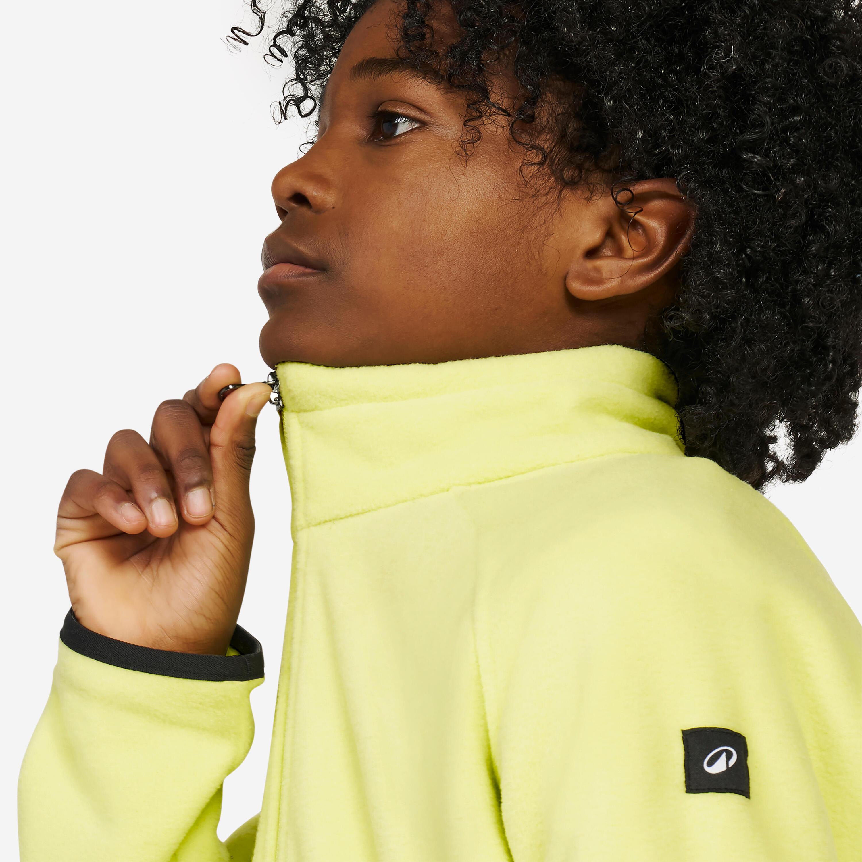 Giacca vela bambini SAILING 100 pile gialla 4/11