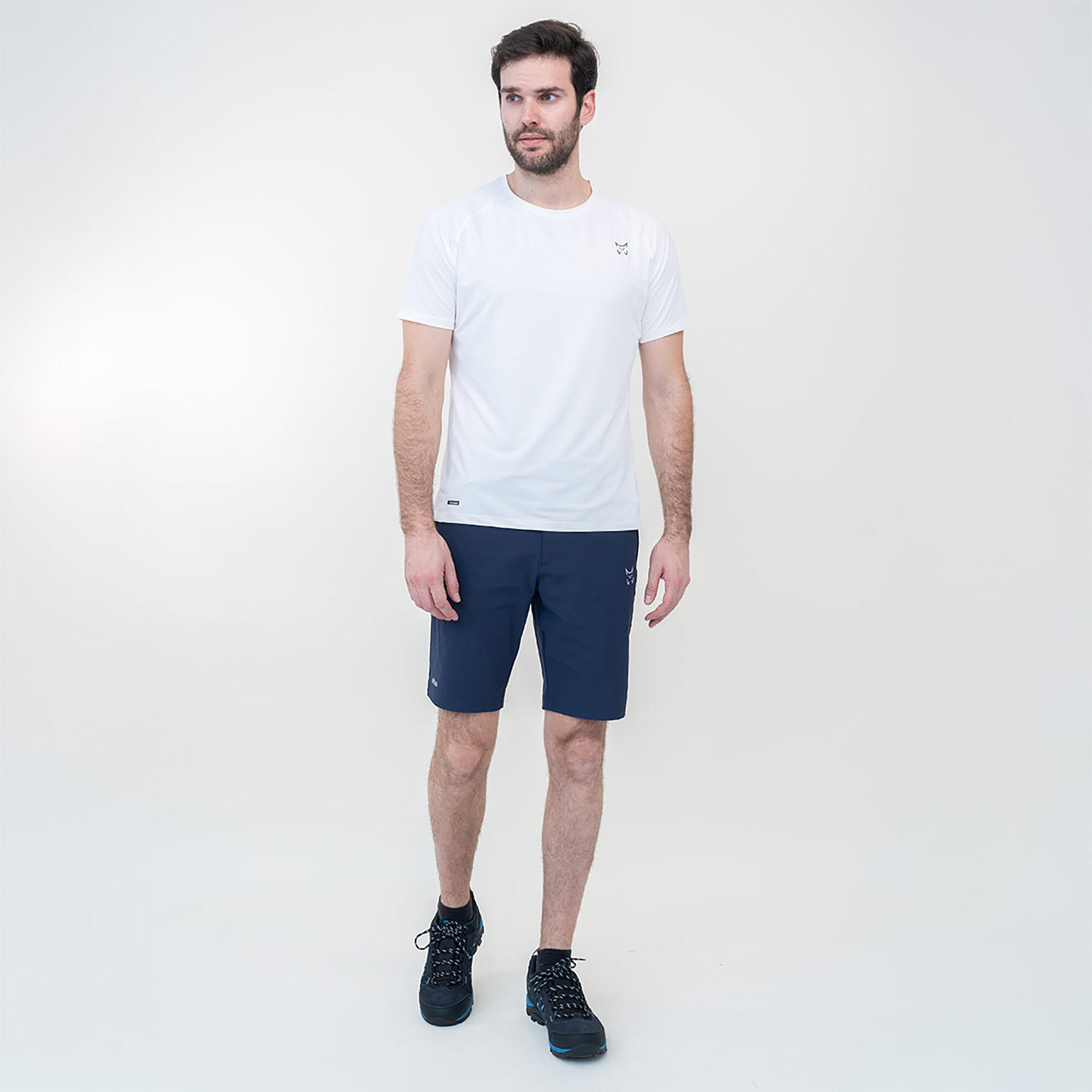 Pantalón corto montaña y trekking Hombre Altus Taupo azul 3/6