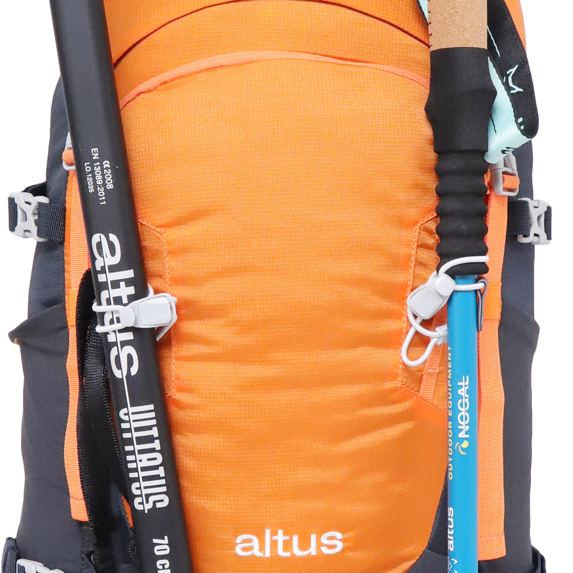 Mochila de montaña y trekking 30L  Altus Pirineos naranja 5/8