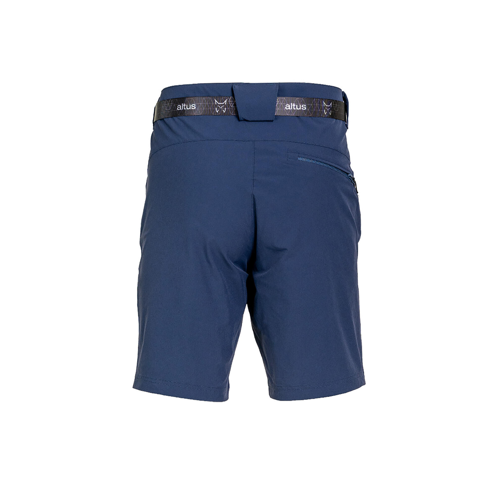Pantalón corto montaña y trekking Hombre Altus Taupo azul 2/6