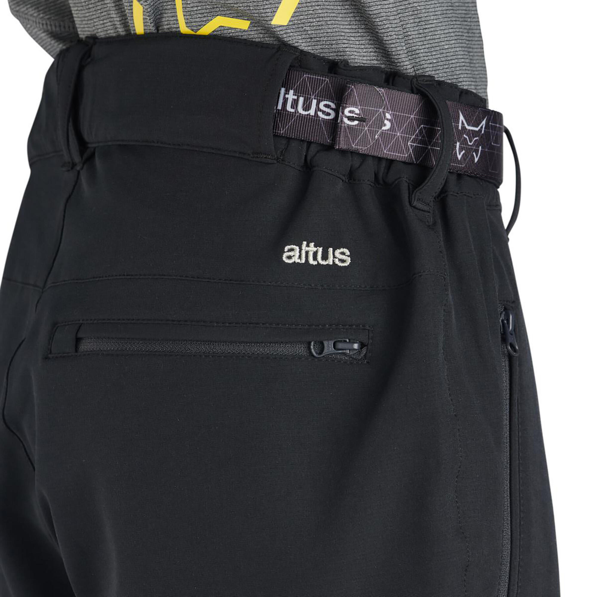 Pantalón de montaña y trekking Hombre Altus Yelmo negro 4/5