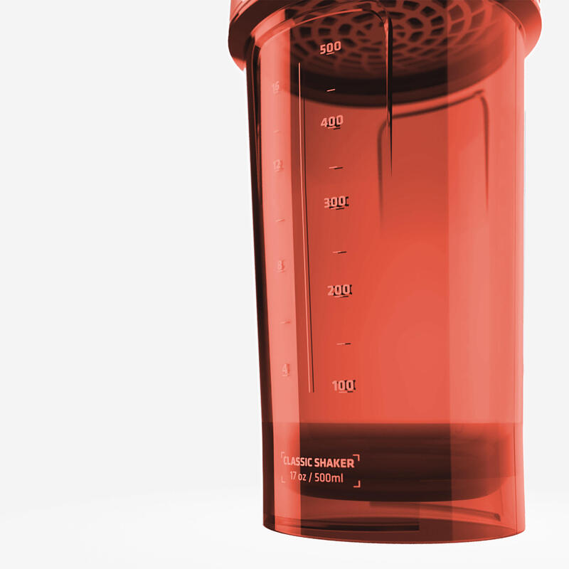 Classic Shaker korallenrot mit Sieb 500ml