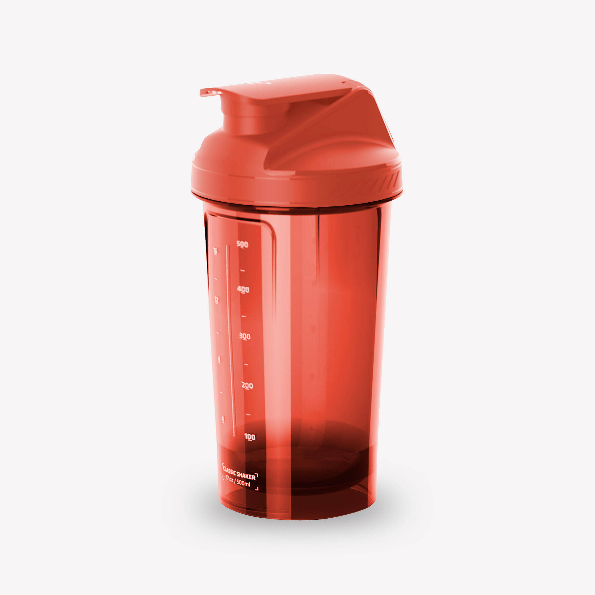 Classic Shaker with Sieve - 500 ml - Coral red -  1