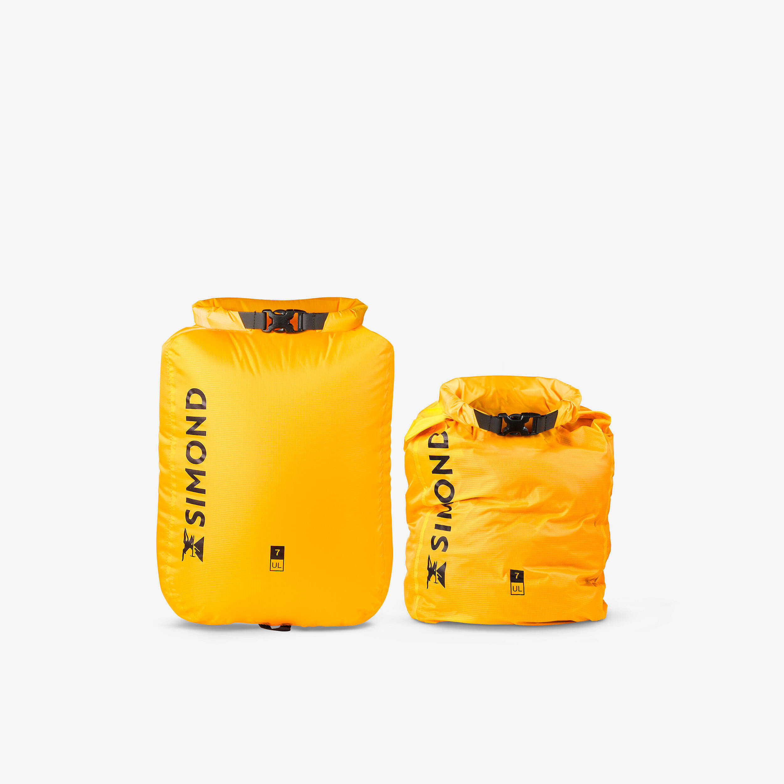 Ultra-light, 7 litre waterproof bag, yellow -  5