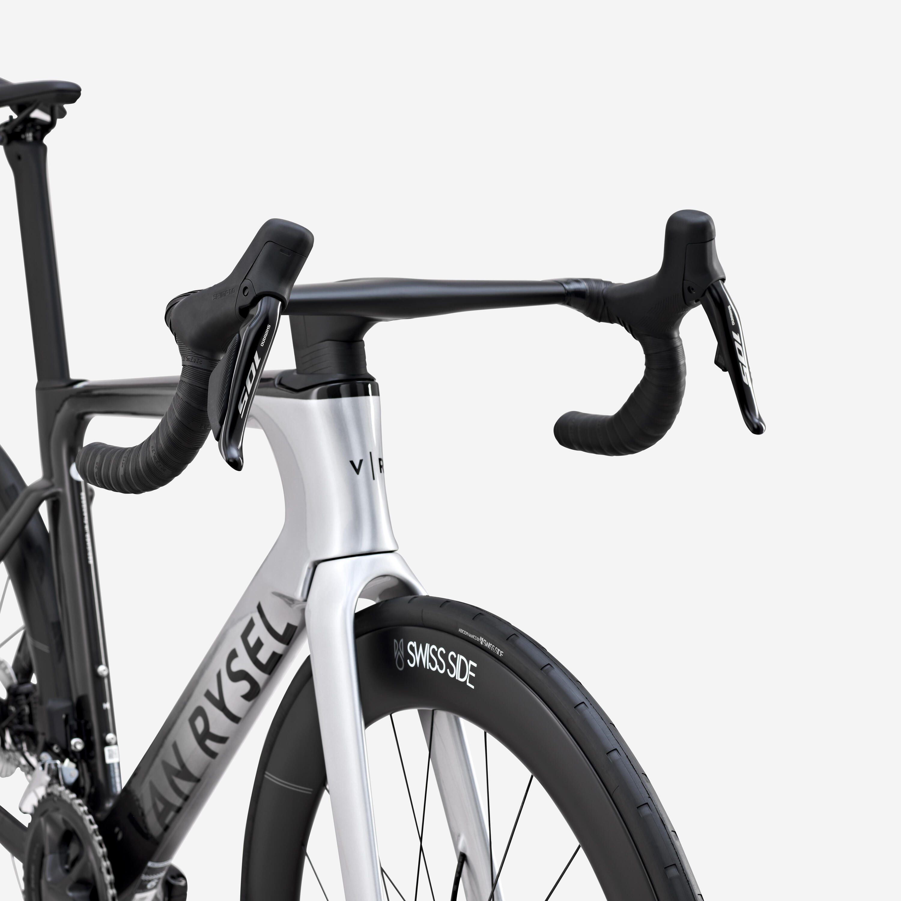 Rennrad Race RCR-F Pro CF Shimano 105 Di2 Grau  7/16