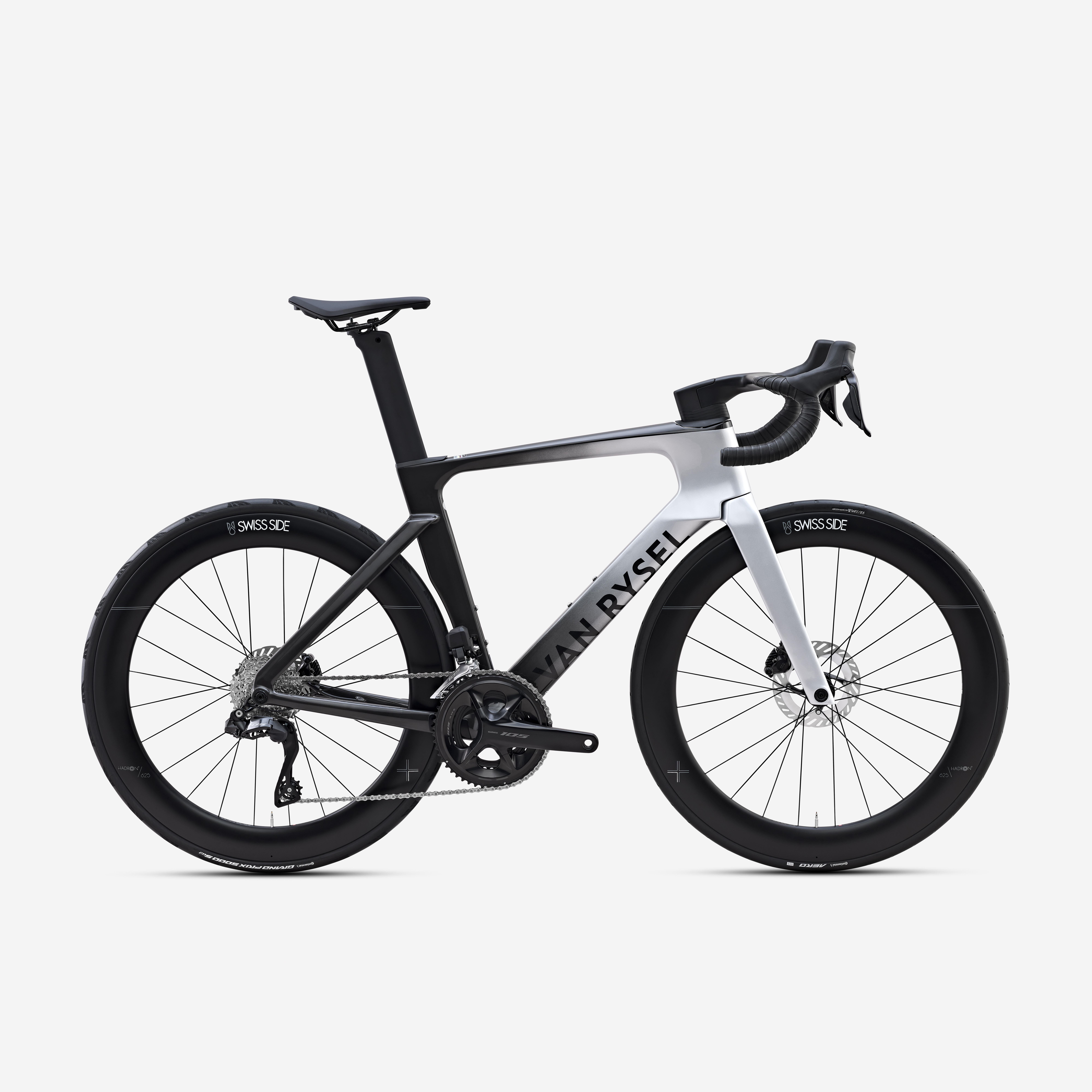 Bicicleta de estrada shimano 105 di2 12v rcr-f pro cinzento