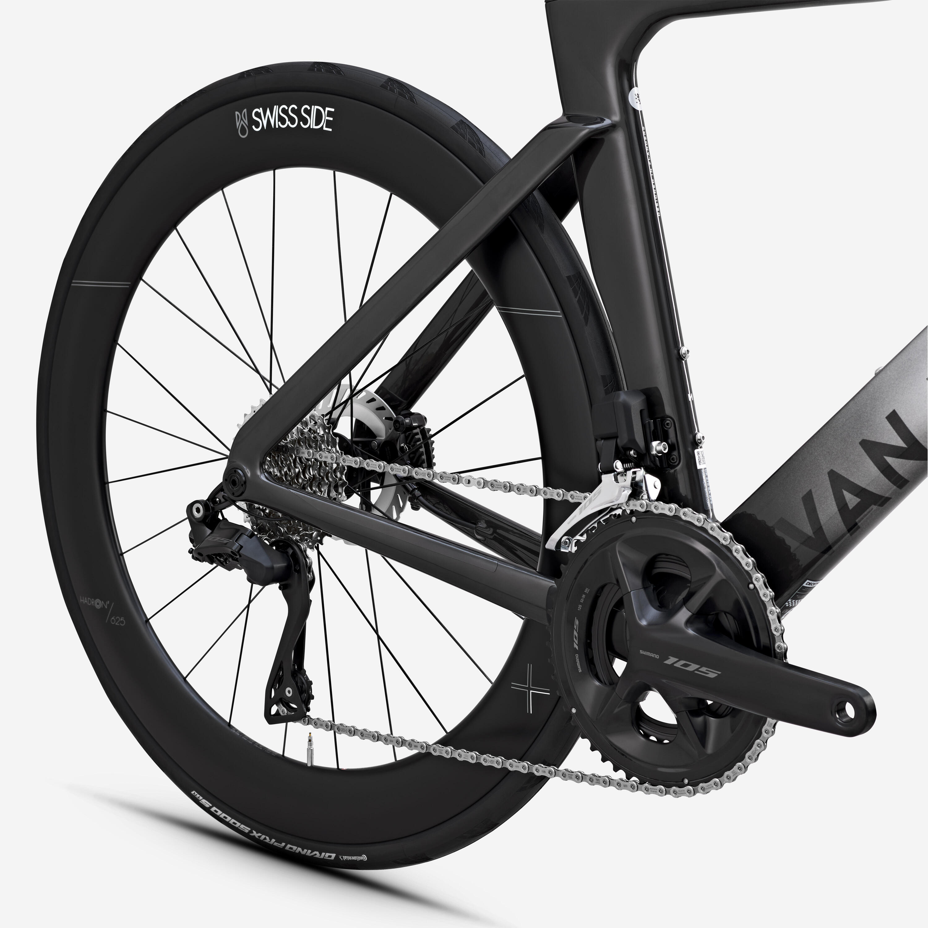 Rennrad Race RCR-F Pro CF Shimano 105 Di2 Grau  6/16