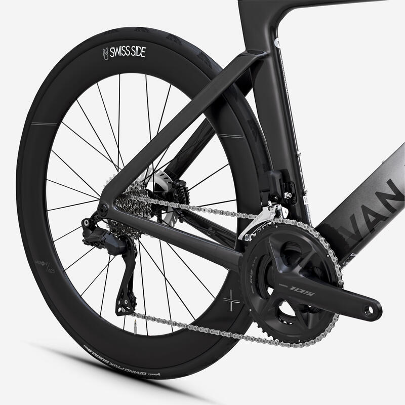 Velo de route Shimano 105 Di2 12V, RCR-F Pro Gris