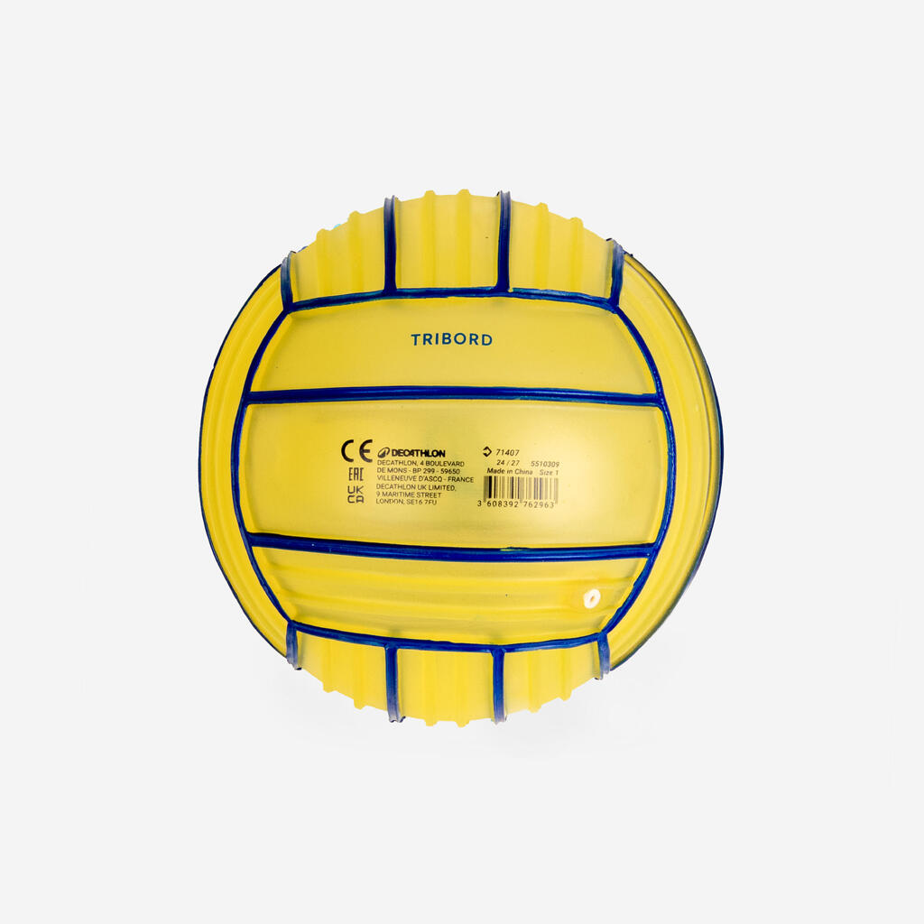 Petit ballon de piscine adhérent - jaune