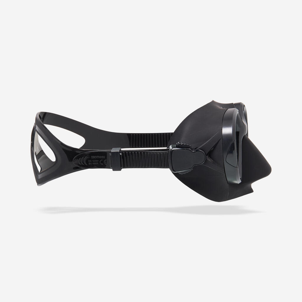 Freediving and spearfishing low volume anti-fog mask - 500 dual lv black