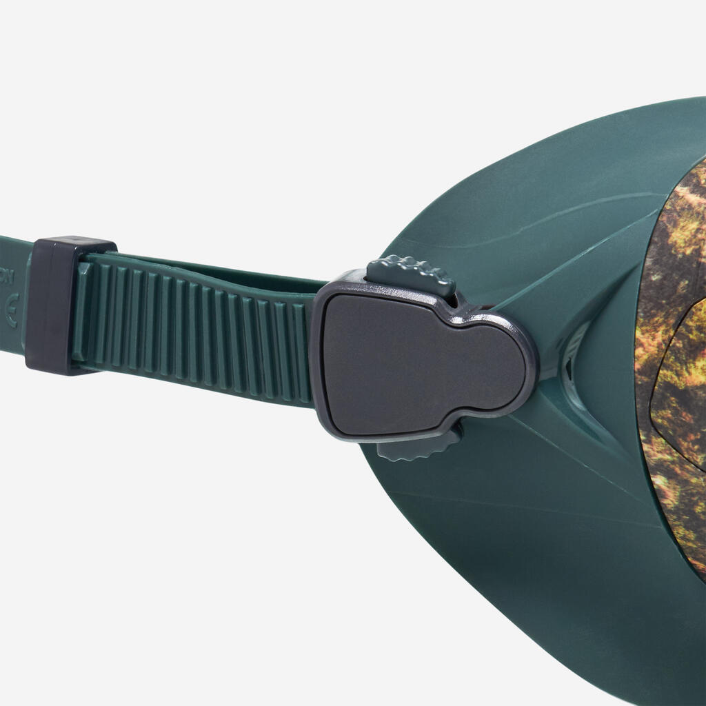Freediving and spearfishing low volume anti-fog mask - 500 dual lv camo