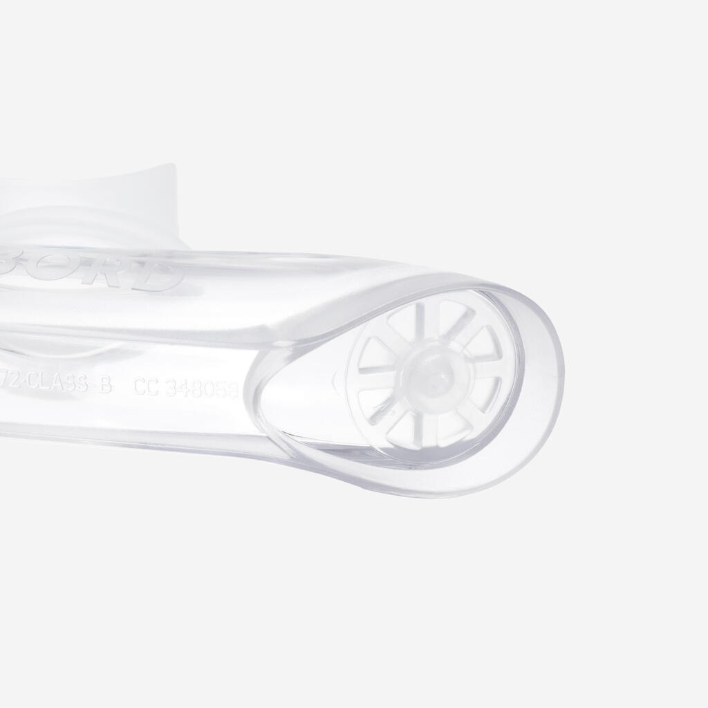 Kit de snorkeling masque 100 COMFORT tuba DRYTOP Junior Blanc
