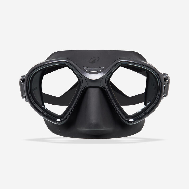 Mască apnee+activități sportive submarine anti-aburire Volum mic 500DualIv Negru