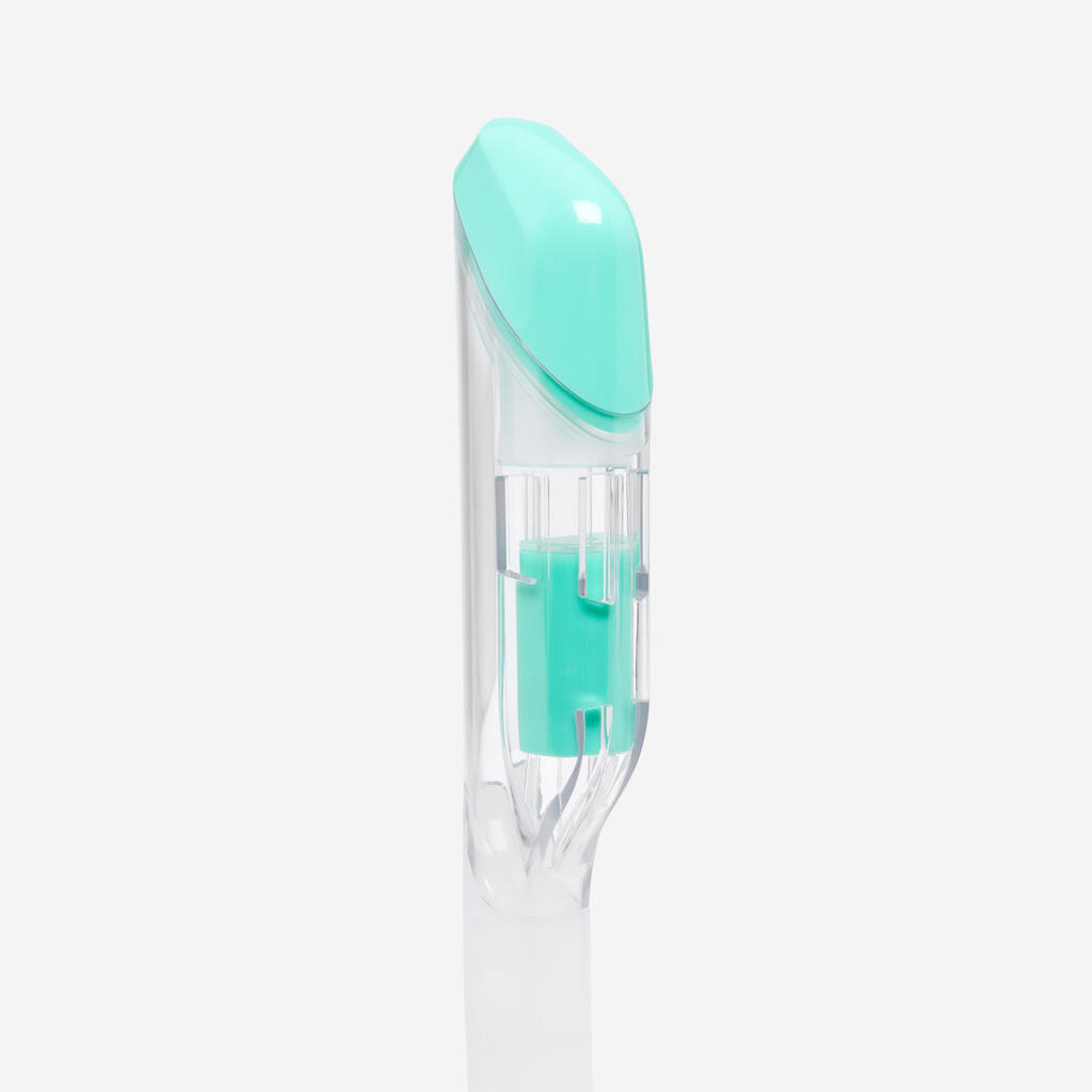 Kit de snorkeling masque 100 COMFORT tuba DRYTOP Junior Blanc
