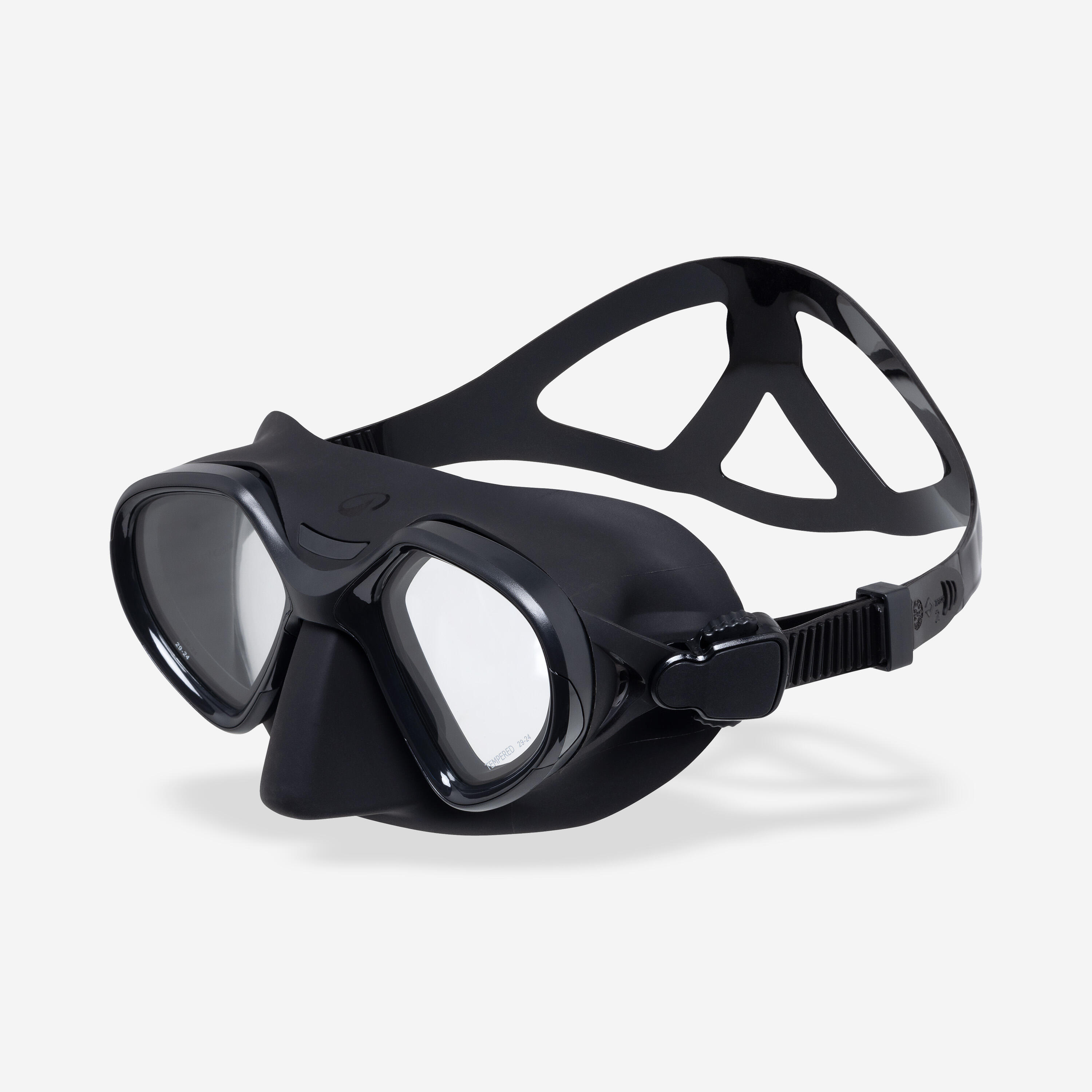 SUBEA Tauchmaske Freediving Anti-Beschlag-Schutz kleines Volumen 500 Dual LV schwarz | 03608392531903 SUBEA Tauchmaske Freediving Anti-Beschlag-Schutz kleines Volumen 500 Dual LV schwarz | 03608392531903