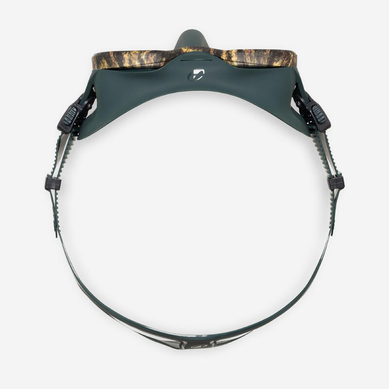 Masque apnée et chasse sous-marine anti buée petit volume - 500 dual lv camo