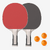 Set de raquette de ping pong résistantes + 3 balles - Set PPR 500