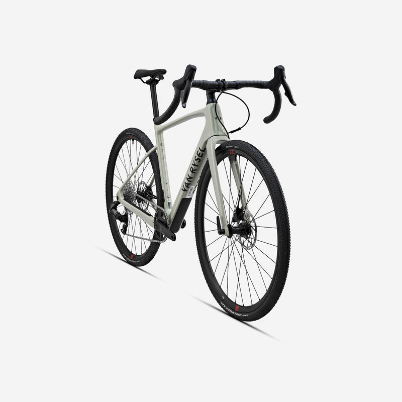 Bicicletă GRAVEL VAN RYSEL GCR SRAM RIVAL AXS Verde