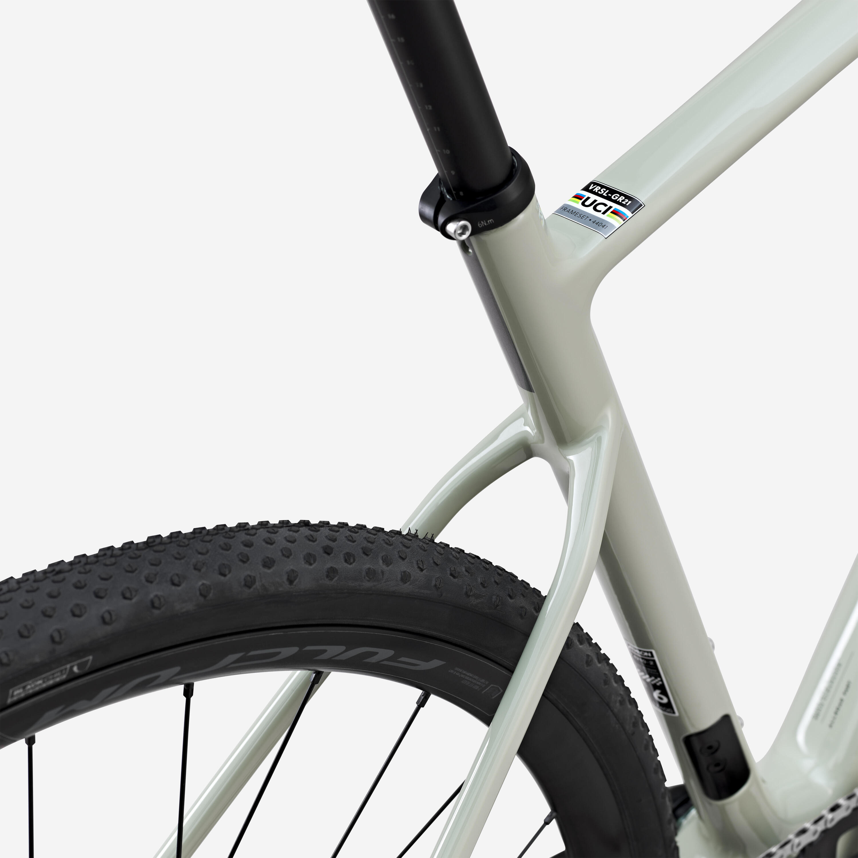 VELO GRAVEL VAN RYSEL GCR SRAM RIVAL AXS SAGE GREEN 10/18