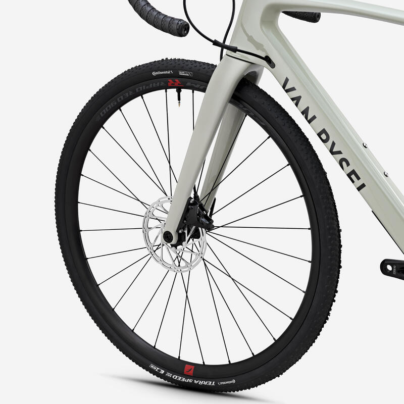Bicicletă GRAVEL VAN RYSEL GCR SRAM RIVAL AXS Verde