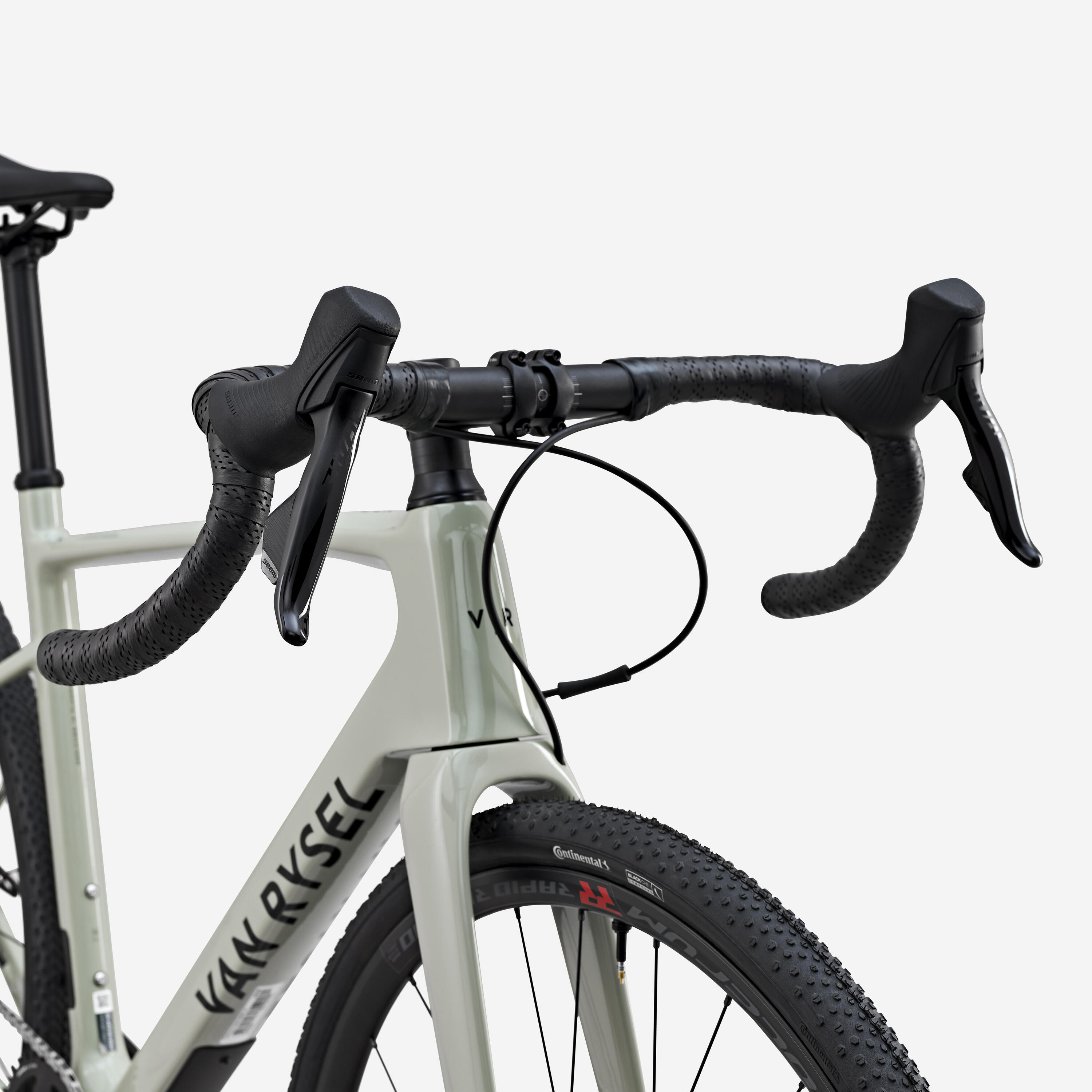 VELO GRAVEL VAN RYSEL GCR SRAM RIVAL AXS SAGE GREEN 7/18