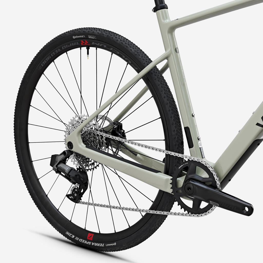 Zeleni gravel bicikl VAN RYSEL SRAM RIVAL AXS