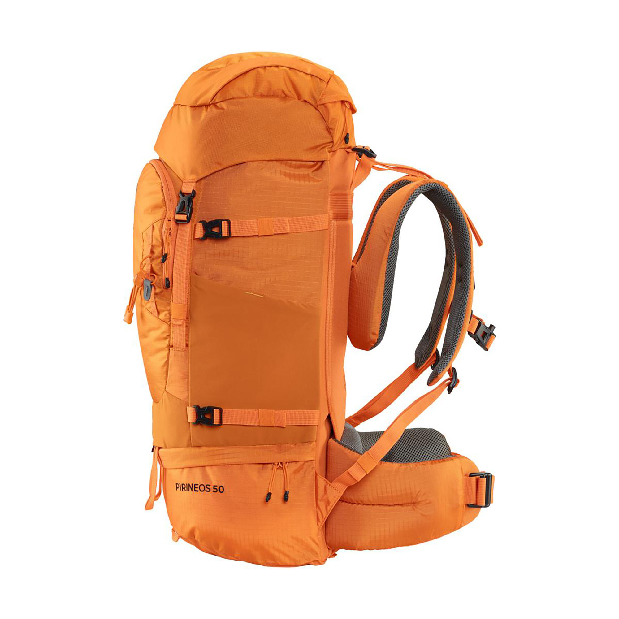 Motxilla de muntanya i trekking 50L  Altus Pirineos taronja 3/7