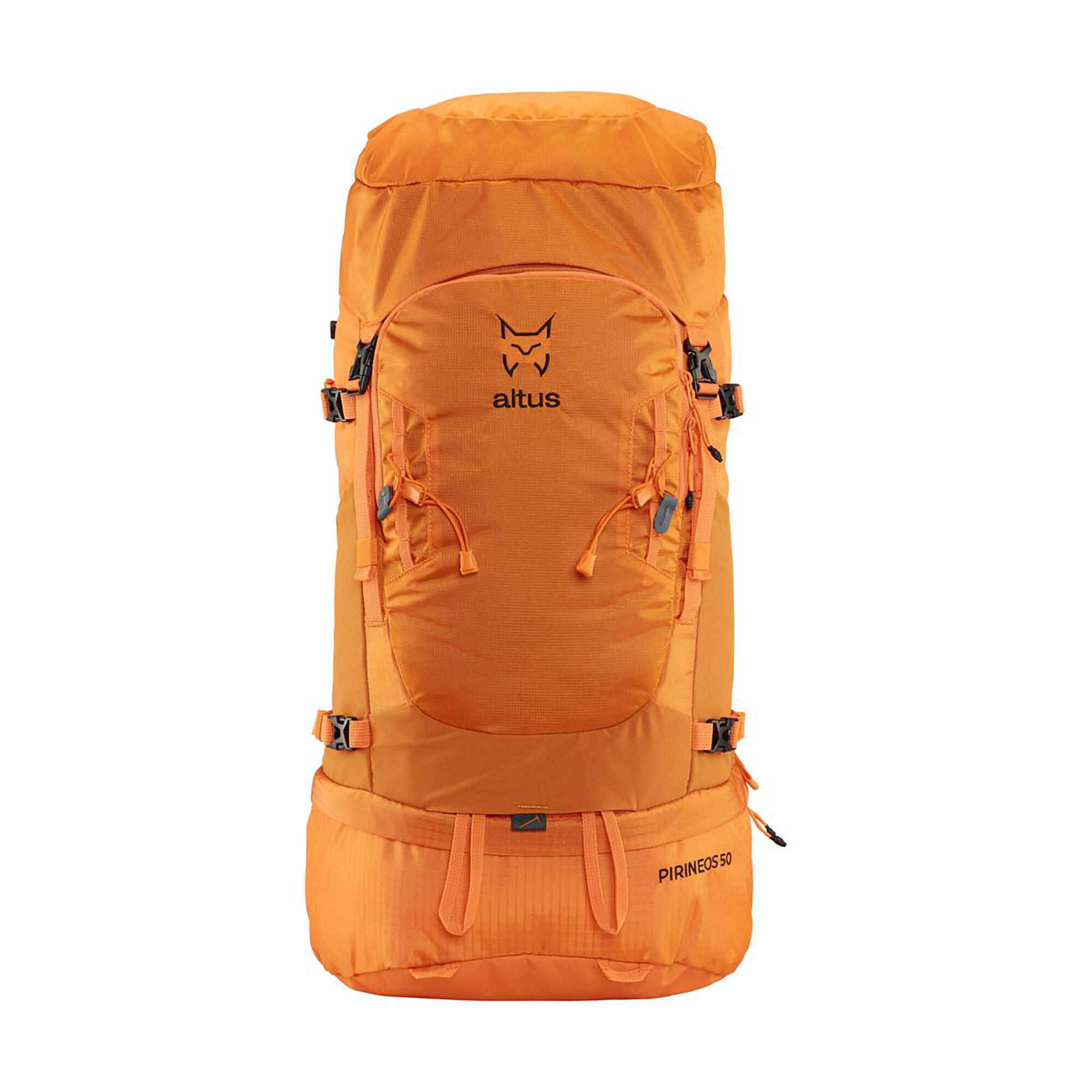 Motxilla de muntanya i trekking 50L  Altus Pirineos taronja 2/7