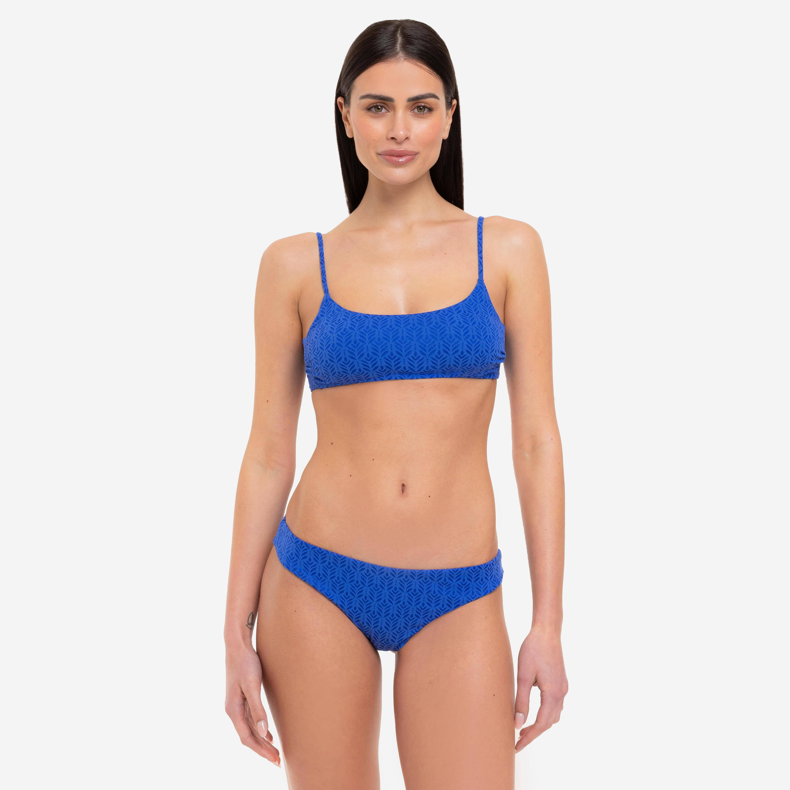LE BLU Bikini donna fascia + slip brasiliano blu - Le Blu